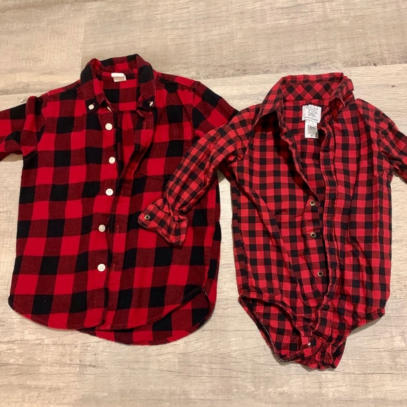 Big Bro/Little Bro Red Buffalo Check Shirts - Picture 6 of 6